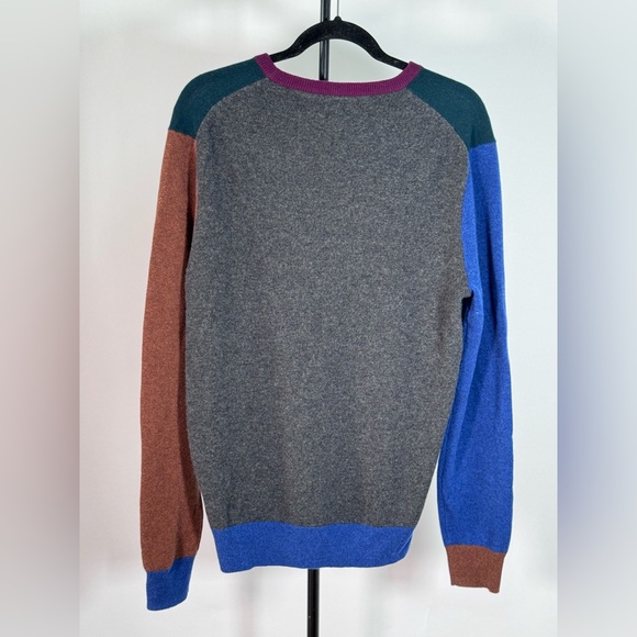 New JCrew Cashmere crewneck in colorblock - Picture 3 of 4